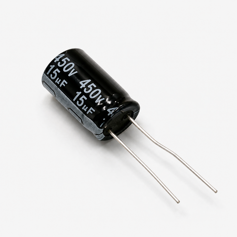 15uF 450V Radial Electrolytic Capacitor - Through Hole Package