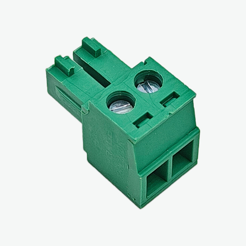 Pin Slanted 2Pin 3.81mm Pitch Pluggable Female Right Angle Terminal Block Connecto ...