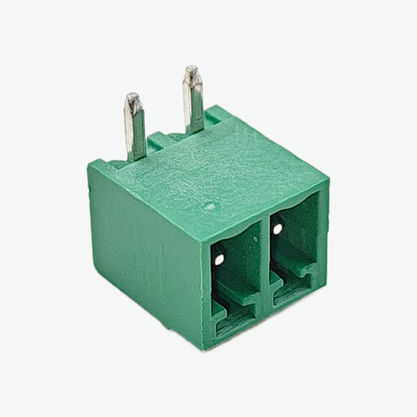 2Pin 3.81mm Pitch Pluggable PCB Mount Male Right Angle Terminal Block Connector
