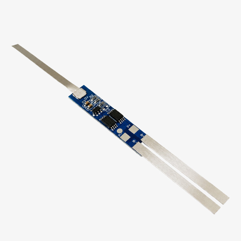 2S 4A Li-ion Battery Protection BMS Module for 3.7V LFP Cells with Nickel Strips