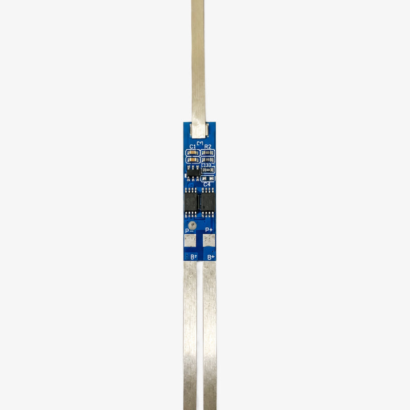 2S 4A Li-ion Battery Protection BMS Module for 3.7V LFP Cells with Nickel Strips