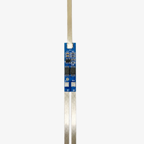2S 4A Li-ion Battery Protection BMS Module for 3.7V LFP Cells with Nickel Strips