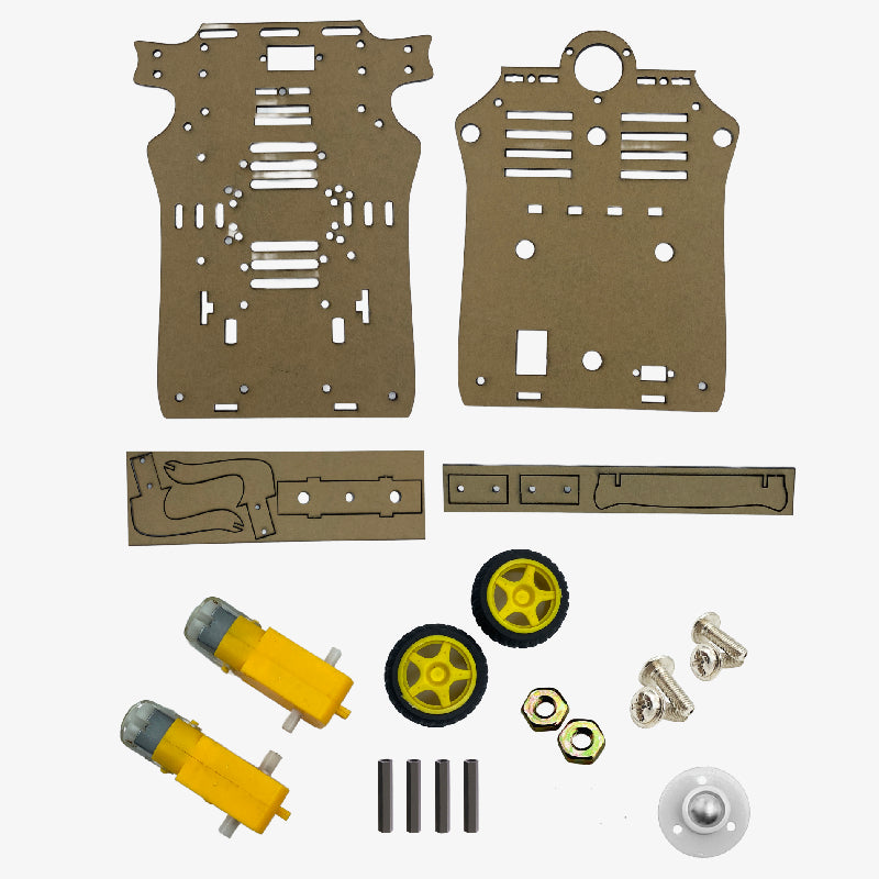 2 Wheel DIY Robot Car Chassis STEM Kit