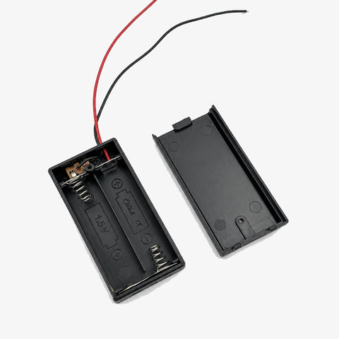 2 x AA Battery Holder with Cover and ON/OFF Switch - 3V Output