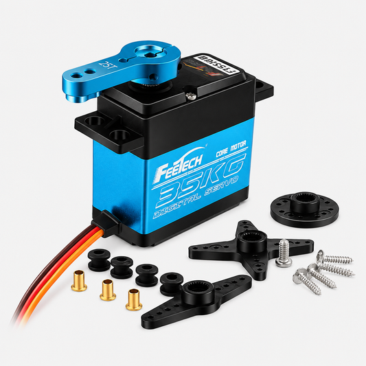 FT5330M 7.4V 35kg 180 degree Steel Gear Digital Servo Motor-picture-19