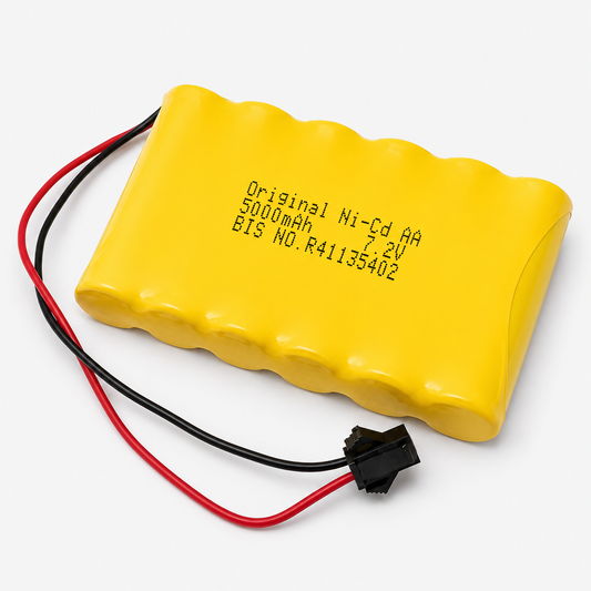 5000mAh 7.2v AA Cell Battery Pack with SM Connector for Cordless Phone, Toys, Car, DIY Project Battery