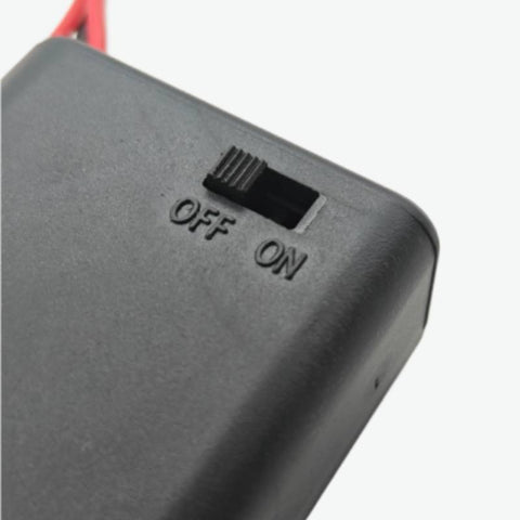 2 x 1.5V AA battery holder with cover and On/Off Switch