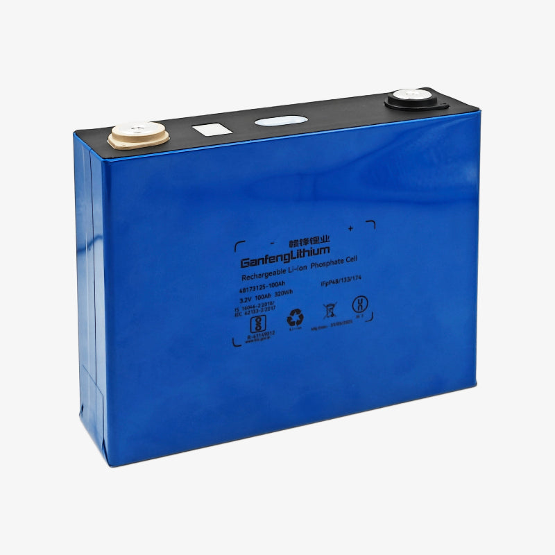 GanFeng 3.2V 100Ah LiFePO4 Lithium Prismatic Battery Cell