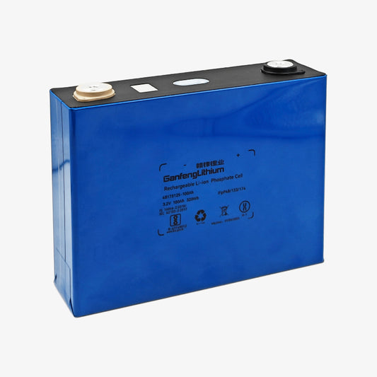 GanFeng 3.2V 100Ah LiFePO4 Lithium Prismatic Battery Cell