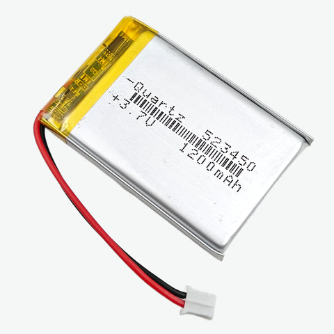 3.7V 1200mAH Li-Po Rechargeable Battery (KP 523450)