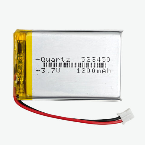3.7V 1200mAH Li-Po Rechargeable Battery (KP 523450)