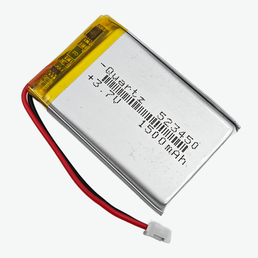 3.7V 1500mAH Li-Po Rechargeable Battery (523450)