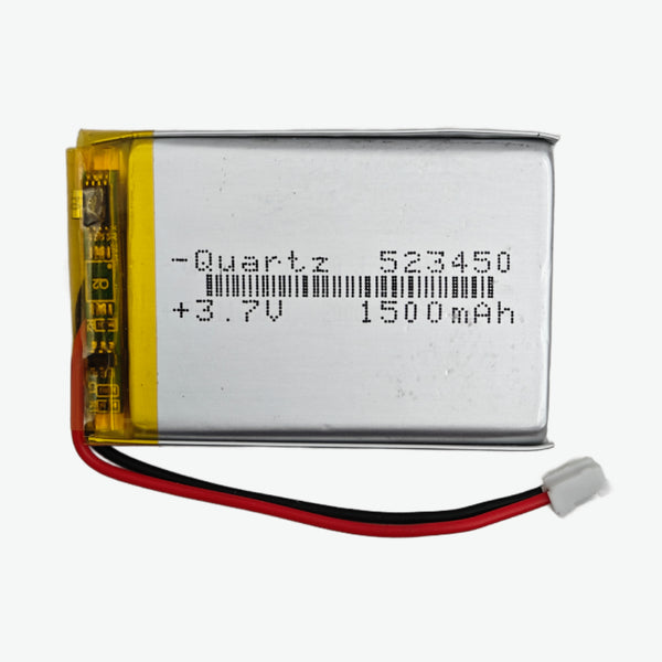 3.7V 1500mAH Li-Po Rechargeable Battery (523450)
