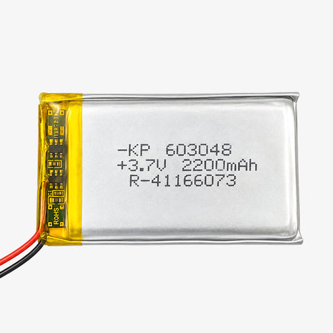 3.7V 2200mAh Li-Po Rechargeable Battery (603048)