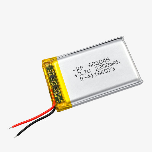 3.7V 2200mAh Li-Po Rechargeable Battery (603048)