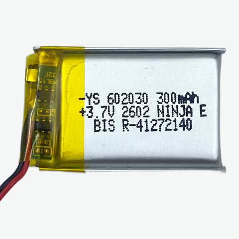 3.7V 300mAH LiPo Rechargeable Battery