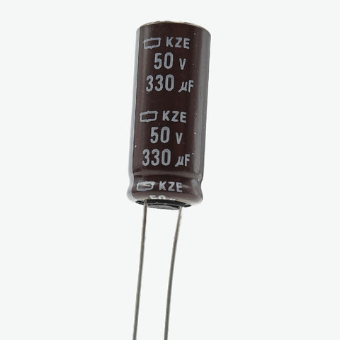 330uF 50V Radial Electrolytic Non Polarized Capacitor - Through Hole Package