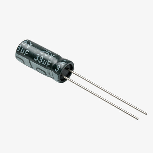 33uF 25V Aluminum Radial Electrolytic Capacitor 