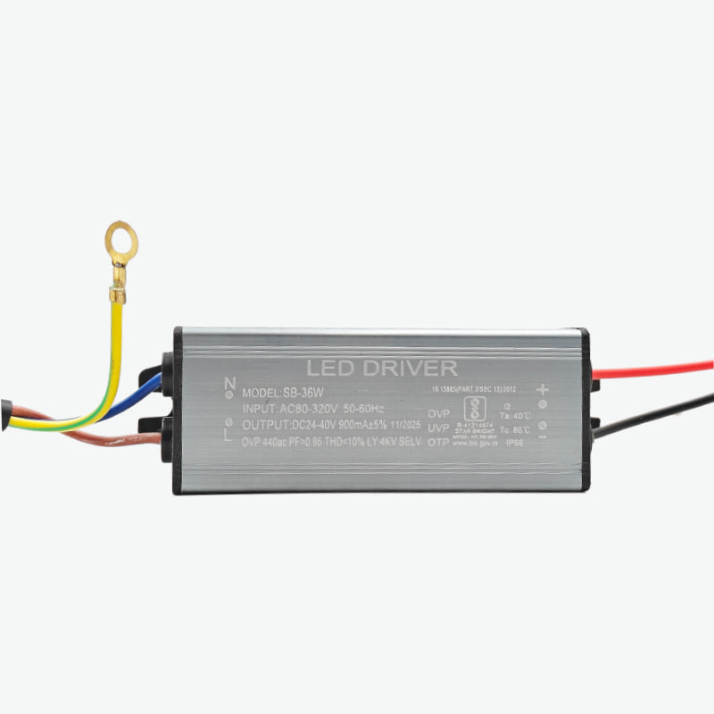 36W LED Driver Module with 900mA Output Current and 27-45V Output DC Voltage