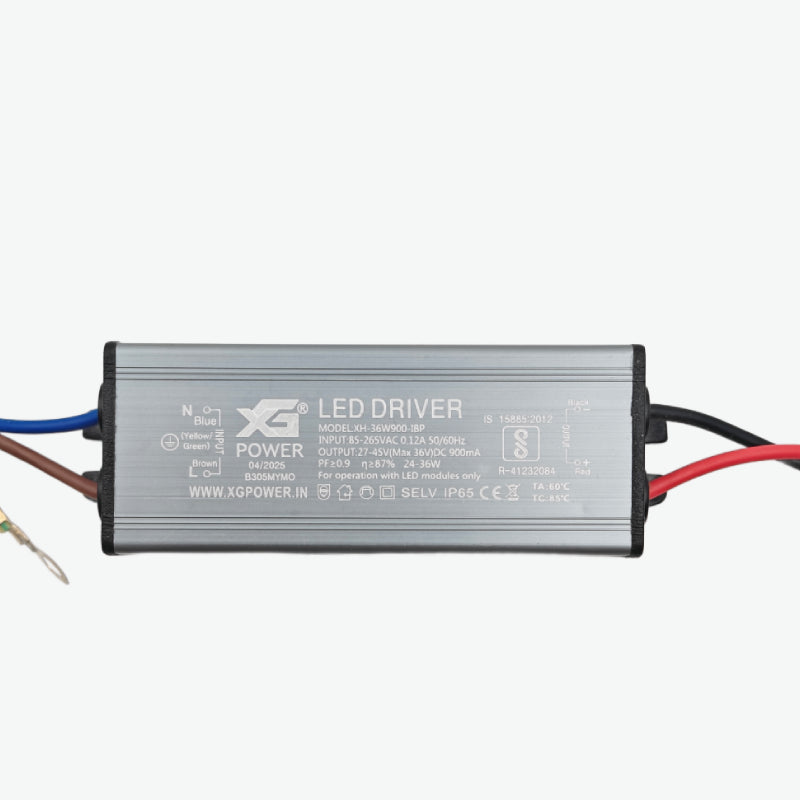 36W LED Driver Module with 900mA Output Current and 27-45V Output DC V ...