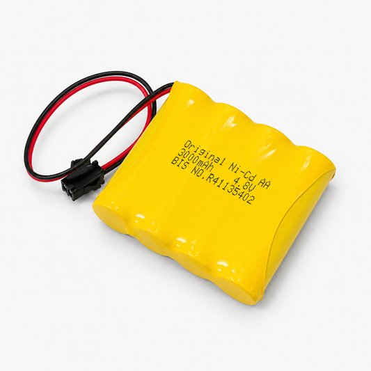 2500mAh 4.8V Ni-Cd AA Cell Battery Pack with SM Connector for Cordless Phone, Toys, Car, DIY Project Battery