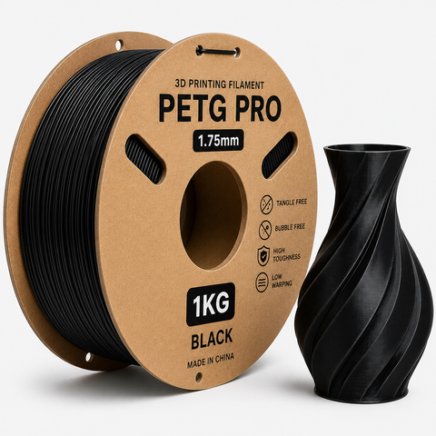 3D Printing Filaments PETG Pro 1kg, 1.75mm (Black)