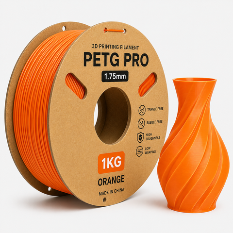 3D Printing Filaments PETG Pro 1kg, 1.75mm (Orange)