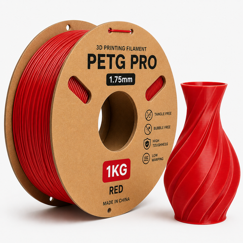 3D Printing Filaments PETG Pro 1kg, 1.75mm (RED)