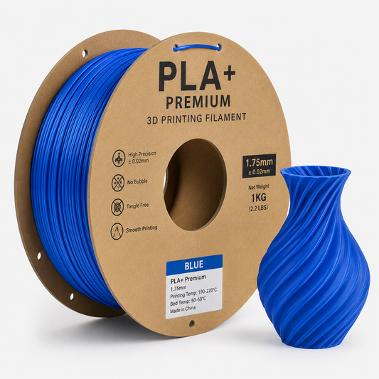 3D Printing Filaments PLA+ Premium 1kg, 1.75mm (Blue)