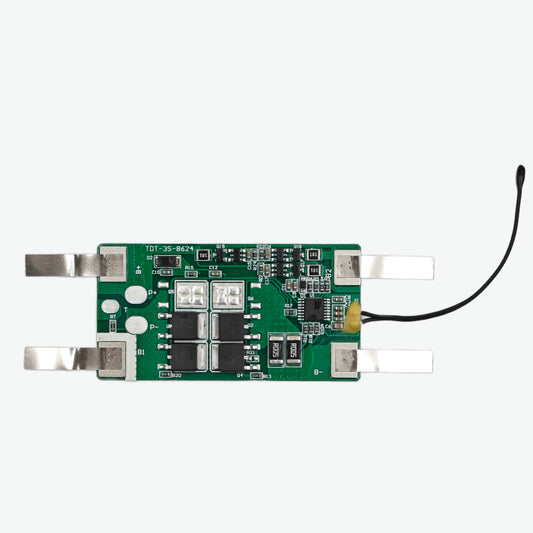 3S 10A Lithium Battery Protection BMS Module with Nickel Strip for 3.7V NMC cells