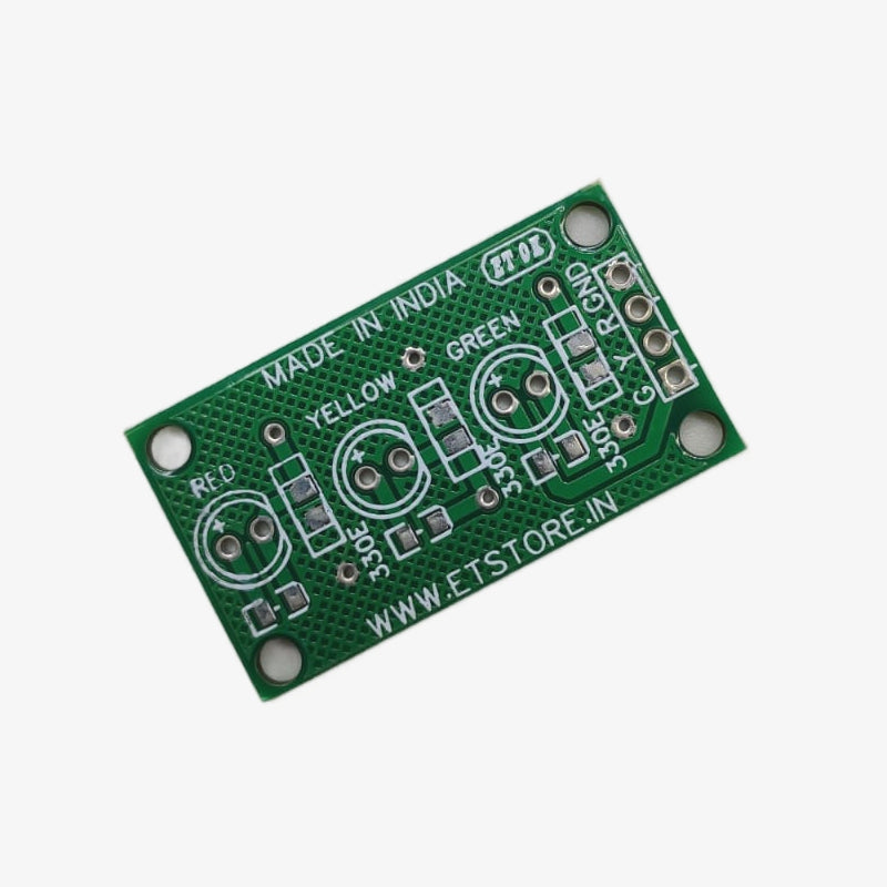 PCB For 3 LED Traffic Light Module Board – QuartzComponents
