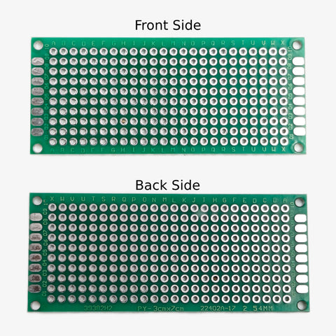 3x7cm Double Sided Universal PCB Prototyping Perf Board Zero PCB