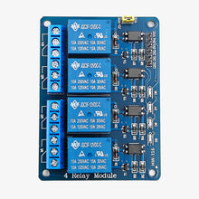 Load image into Gallery viewer, 4-Channel 12V Relay Module