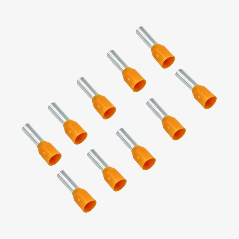 4 sqmm Insulated Terminal Ferrule End Lug (Pack of 10) Crimp Wire Lugs/End Sealing Lugs/Crimp Connectors/Tubular Lugs (E-4009))
