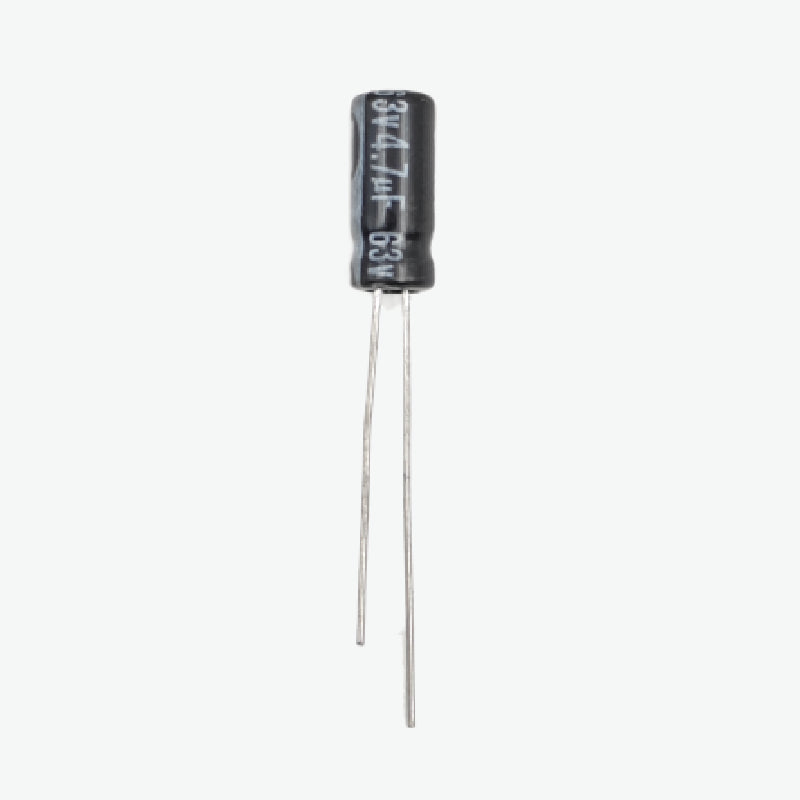 4.7uF 63V Radial Electrolytic Capacitor - Through Hole Package