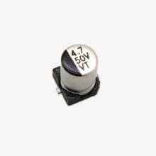 Load image into Gallery viewer, 4.7uF 50V SMD Electrolytic Capacitor