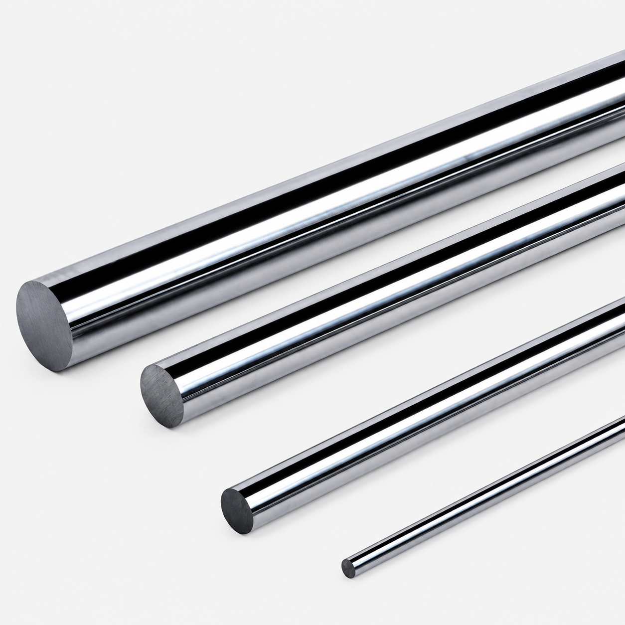 400mm Long Chrome Plated Smooth Rod Diameter 8mm