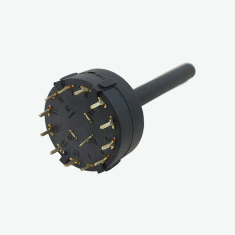 1 Pole 12 Way 26mm Rotary Switch - 40mm Shaft