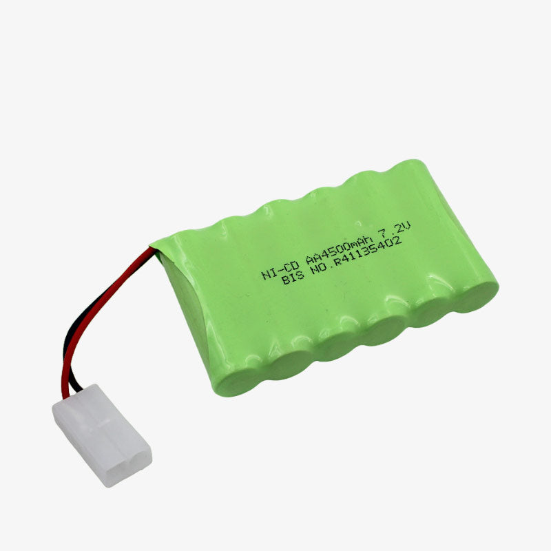 4500mAh 7.2v Ni-Cd AA Cell Battery Pack with 2-pin C20 for Cordless Phone, Toys, Car, DIY Project Battery