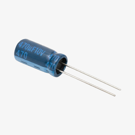 470uF 10V Aluminum Radial Electrolytic Capacitor