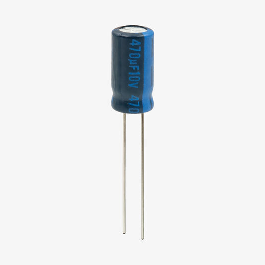470uF 10V Aluminum Radial Electrolytic Capacitor - Through Hole Package