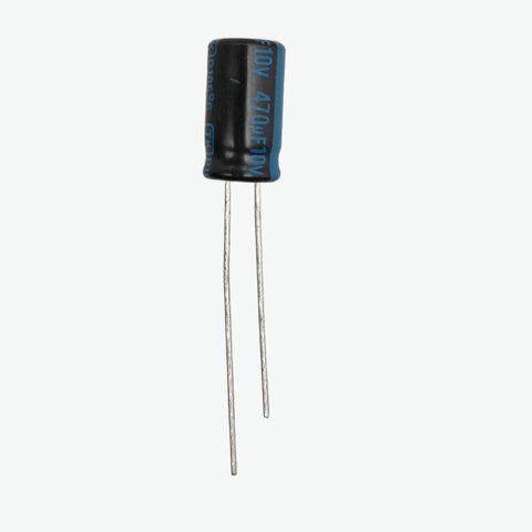 470uF 10V Radial Electrolytic Capacitor - Through Hole Package