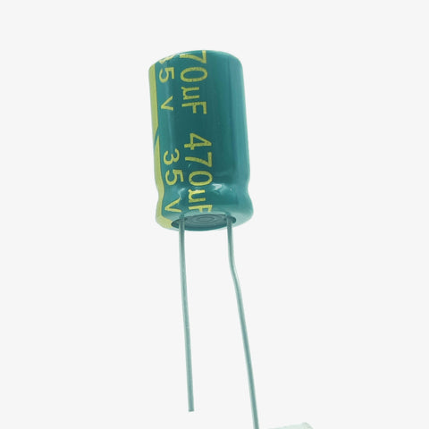 470uF 35V Radial Electrolytic Capacitor - Through Hole Package