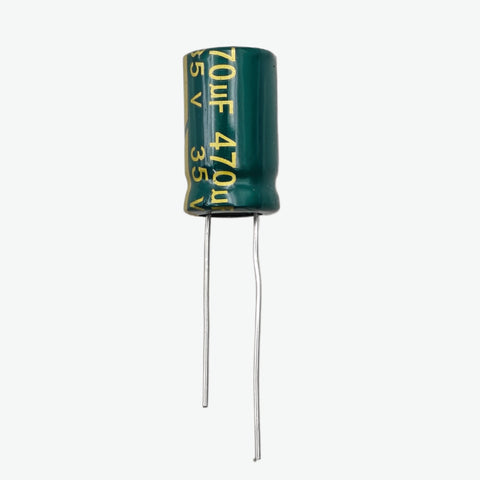 470uF 35V Radial Electrolytic Capacitor - Through Hole Package