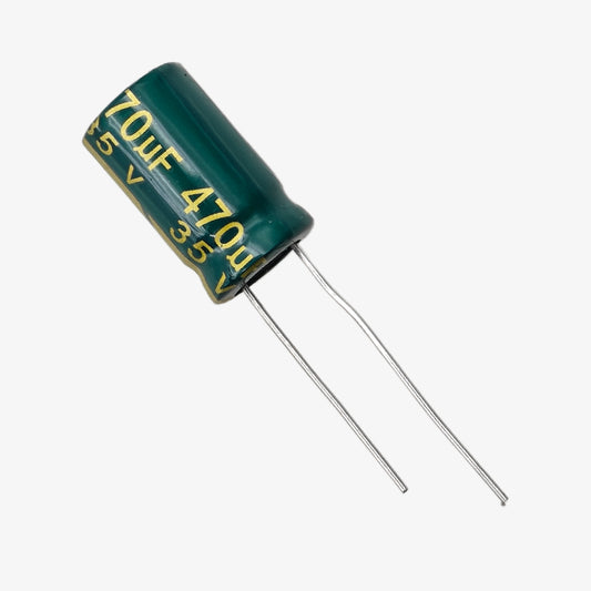 470uF 35V Radial Electrolytic Capacitor - Through Hole Package