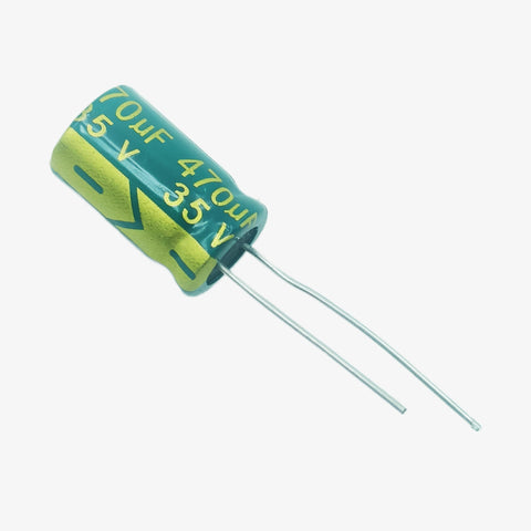 470uF 35V Radial Electrolytic Capacitor - Through Hole Package