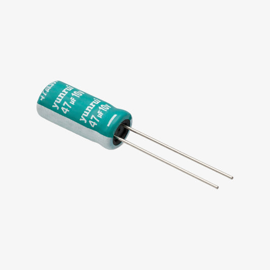 47uF 10V Aluminum Radial Electrolytic Capacitor