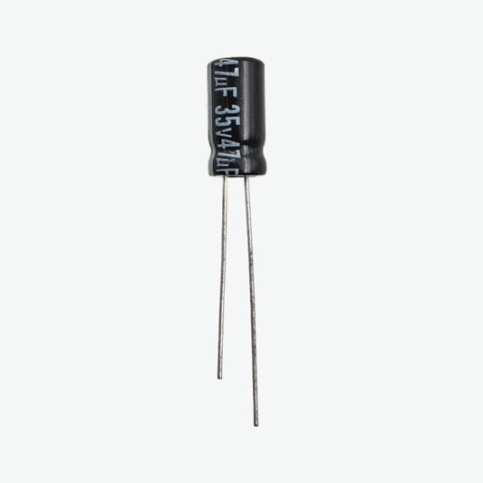 47uF 35V Radial Electrolytic Capacitor - Through Hole Package