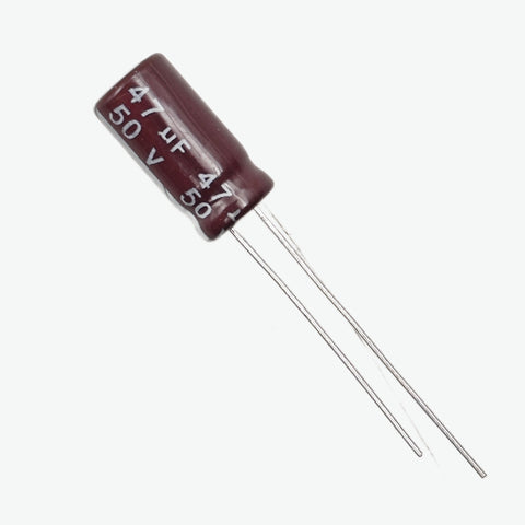 47uF 50V Radial Electrolytic Capacitor 