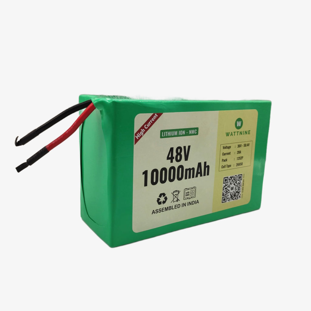 48V 10Ah Rechargeable Lithium Ion Battery